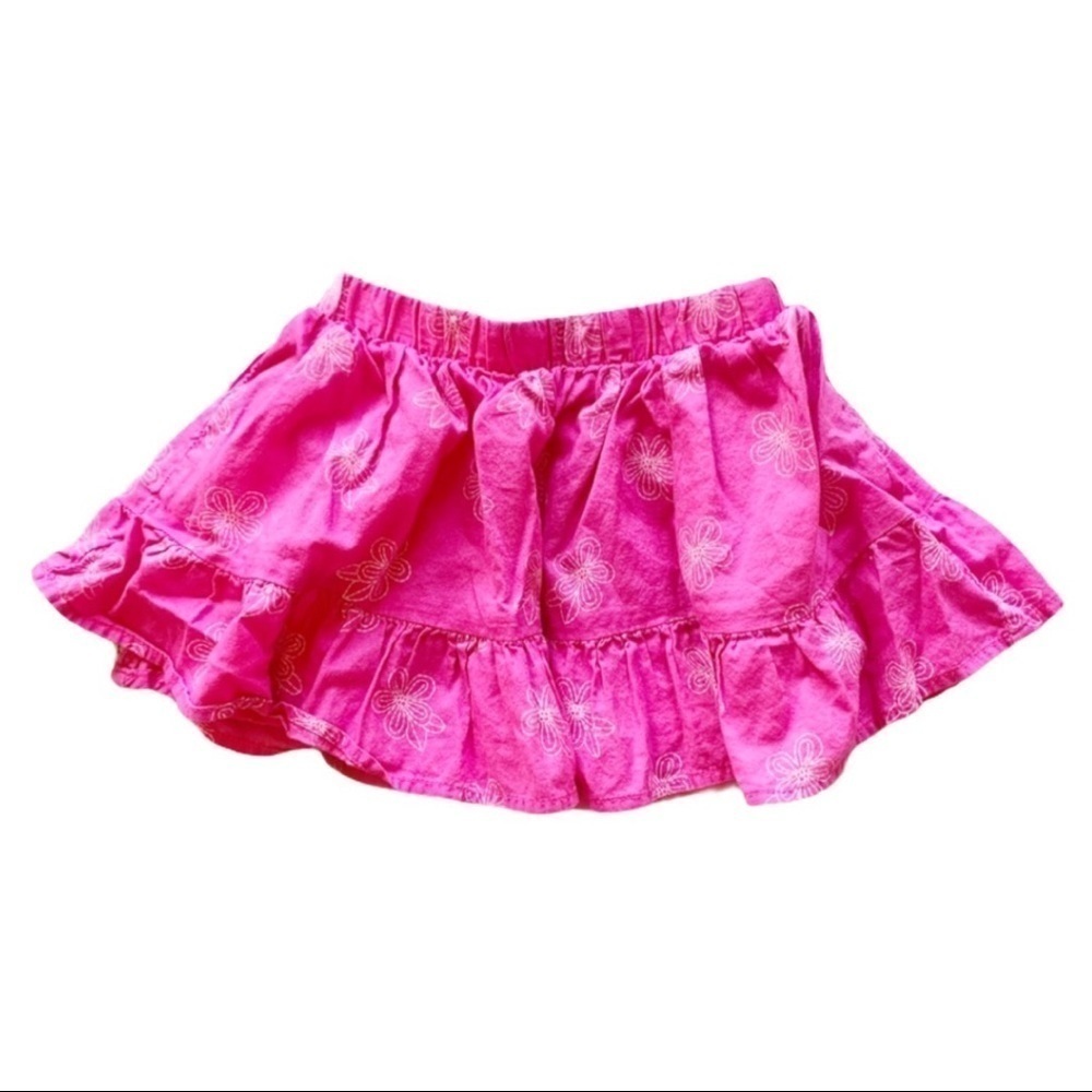 **5/$20** Gymboree Pink Floral Print Skirt 12-18M